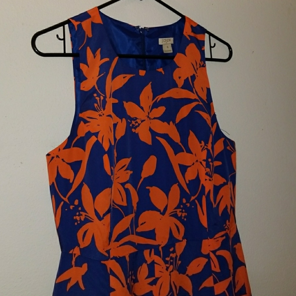 J crew flared dress in floral